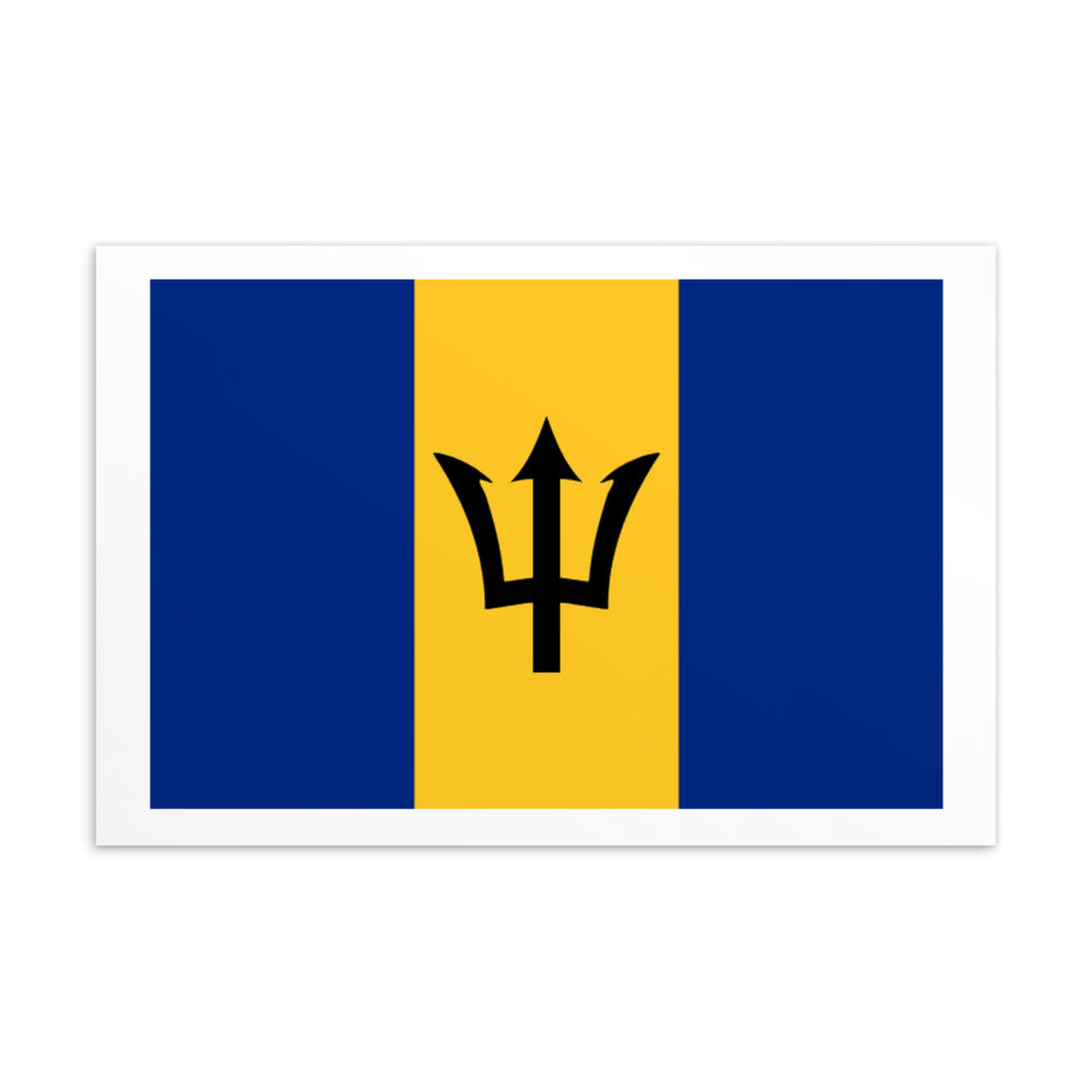 National Flag Postcards - Collection 1 Barbados postcard