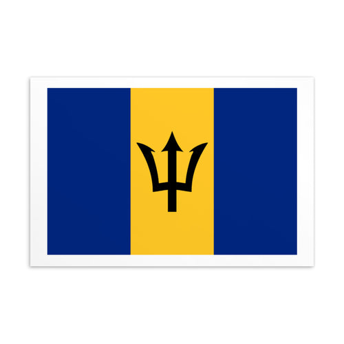 National Flag Postcards - Collection 1 Barbados / 4×6