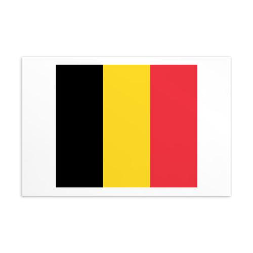 National Flag Postcards - Collection 1 Belgium / 4×6