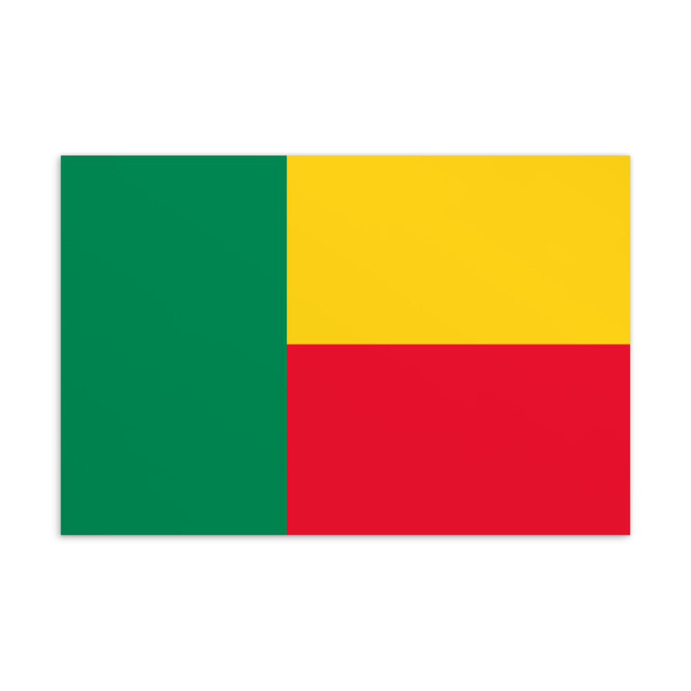 National Flag Postcards - Collection 1 Benin postcard