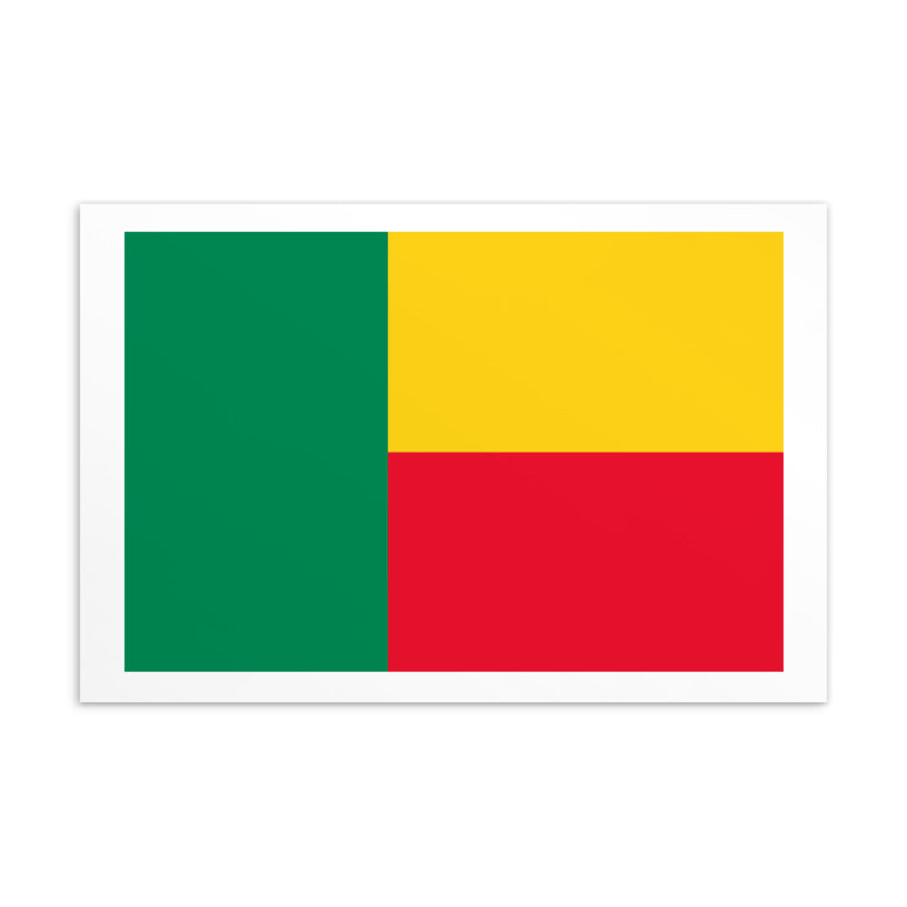 National Flag Postcards - Collection 1 Benin postcard