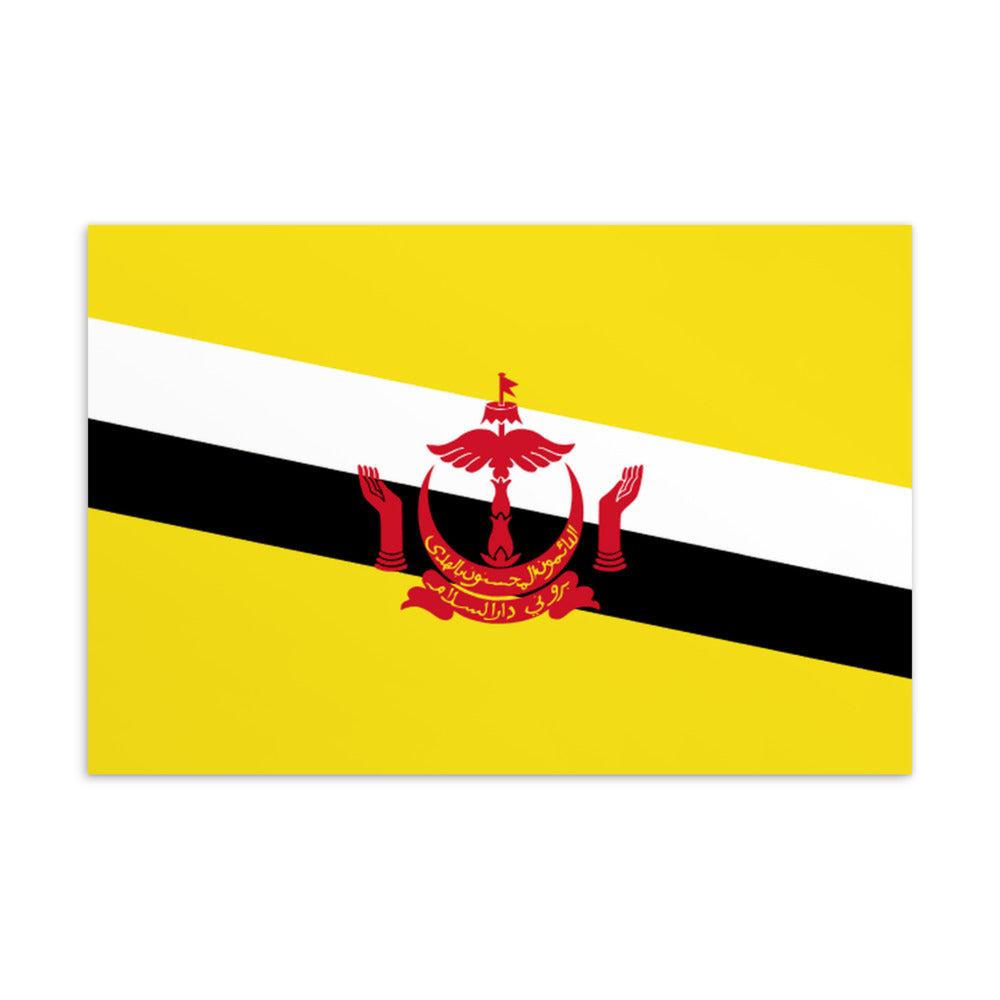 National Flag Postcards - Collection 1 Brunei postcard
