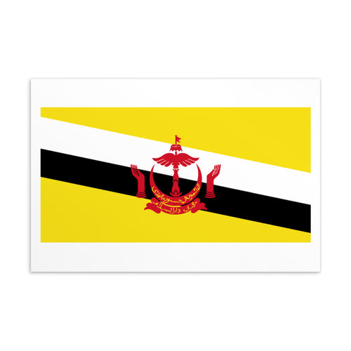 National Flag Postcards - Collection 1 Brunei / 4×6