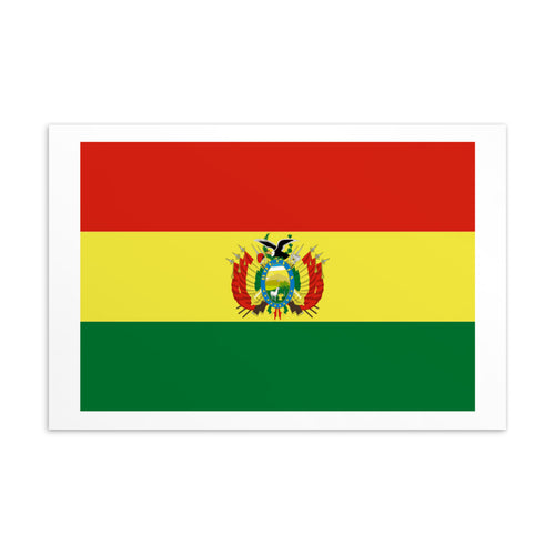 National Flag Postcards - Collection 1 Bolivia / 4×6