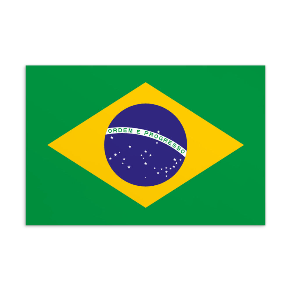 National Flag Postcards - Collection 1 Brazil postcard