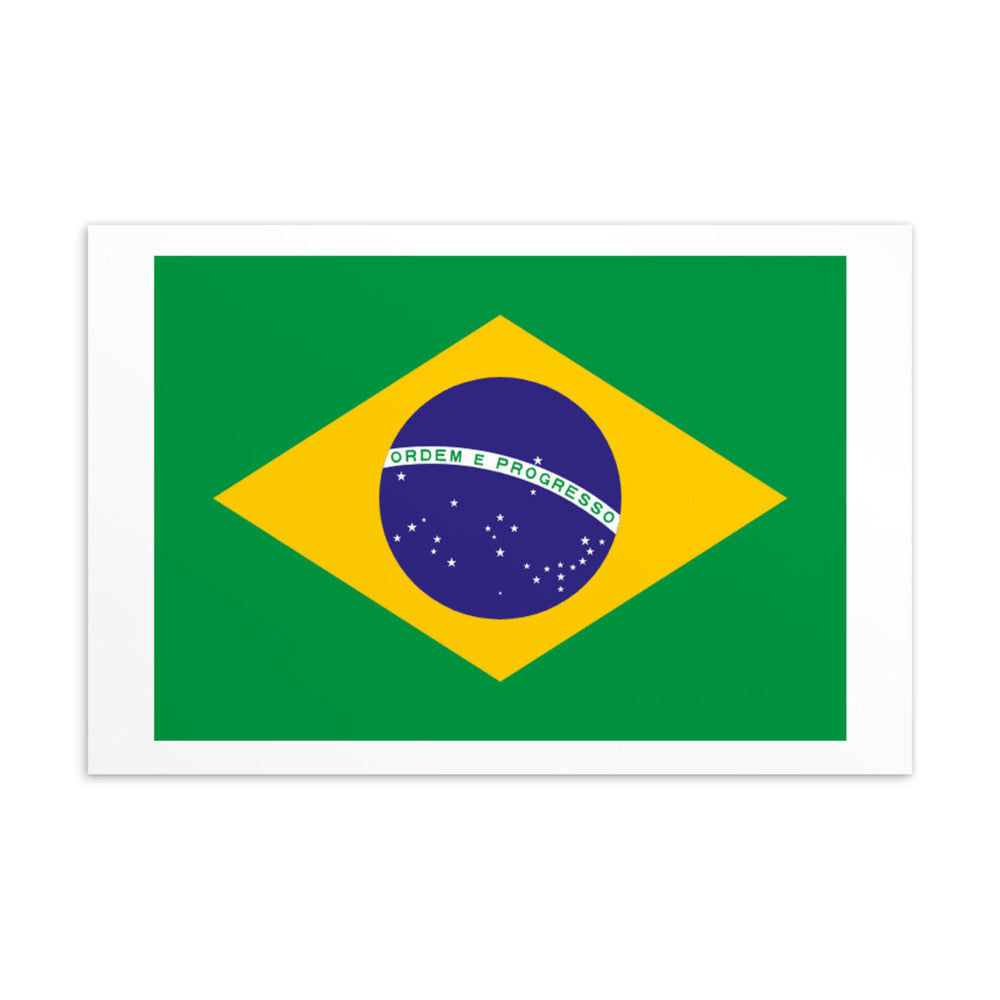 National Flag Postcards - Collection 1 Brazil postcard