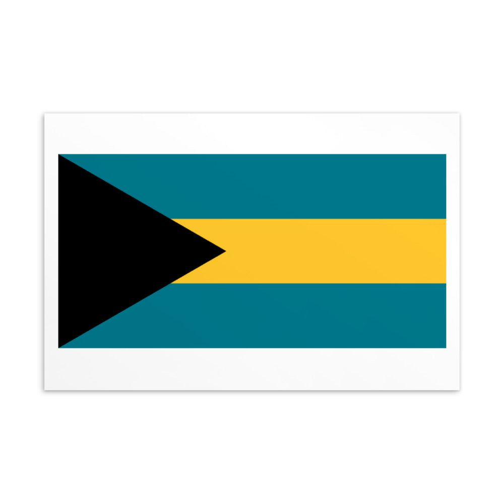 National Flag Postcards - Collection 1 Bahamas postcard