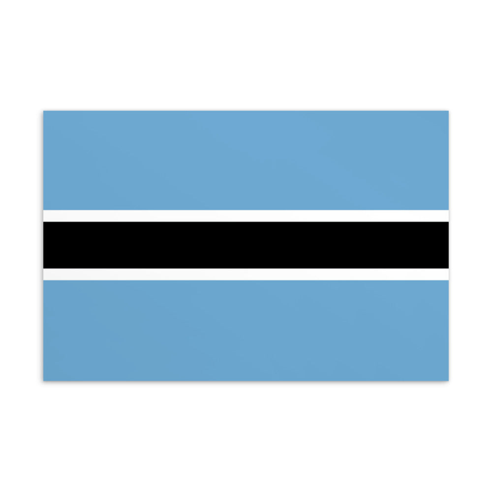 National Flag Postcards - Collection 1 Botswana postcard
