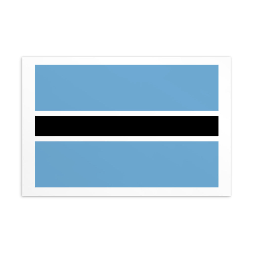 National Flag Postcards - Collection 1 Botswana postcard