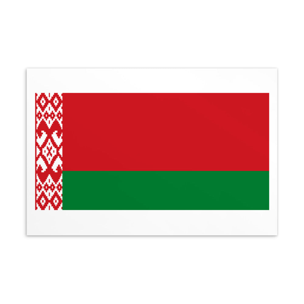 National Flag Postcards - Collection 1 Belarus postcard