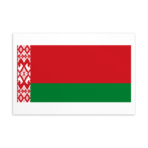 National Flag Postcards - Collection 1 Belarus / 4×6