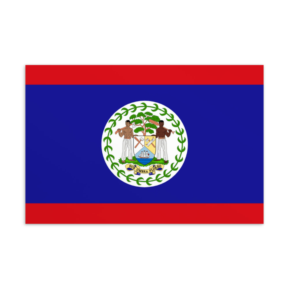 National Flag Postcards - Collection 1 Belize postcard
