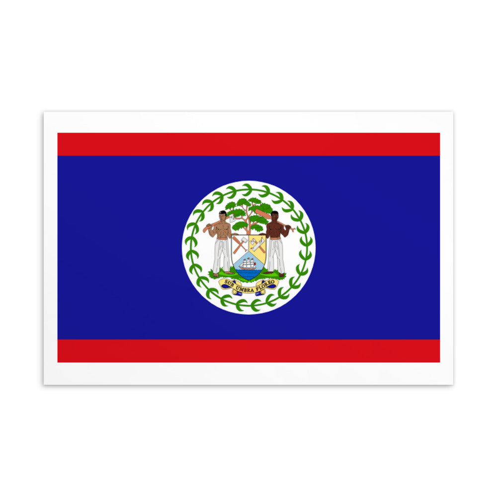 National Flag Postcards - Collection 1 Belize postcard