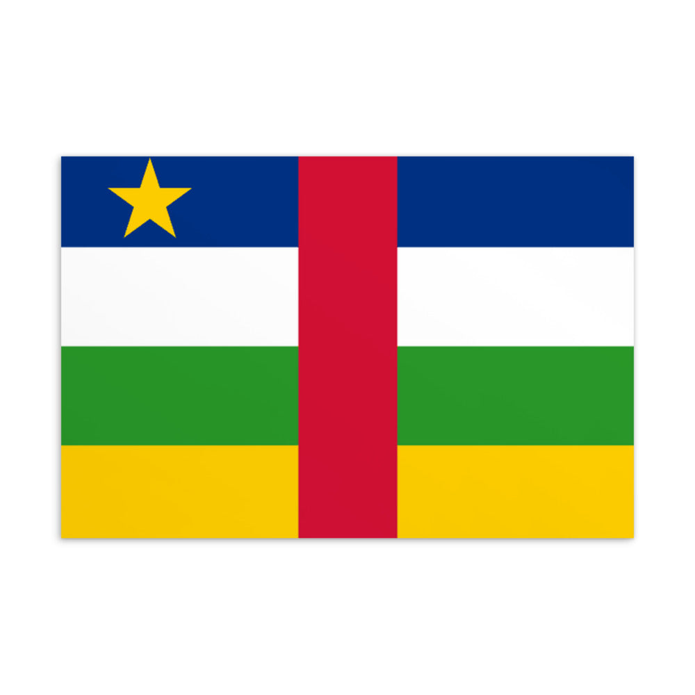 National Flag Postcards - Collection 1 Central African Republic postcard