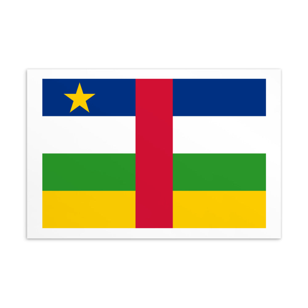 National Flag Postcards - Collection 1 Central African Republic postcard