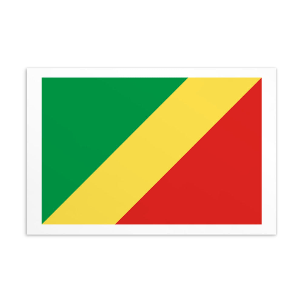 National Flag Postcards - Collection 1 Republic of the Congo postcard