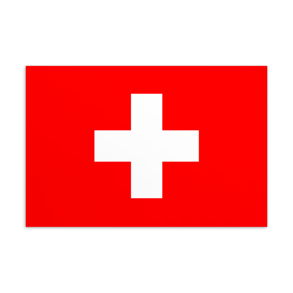 National Flag Postcards - Collection 1 Switzerland postcard