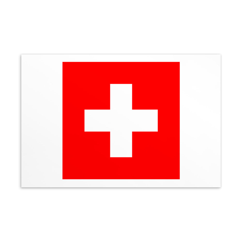 National Flag Postcards - Collection 1 Switzerland postcard