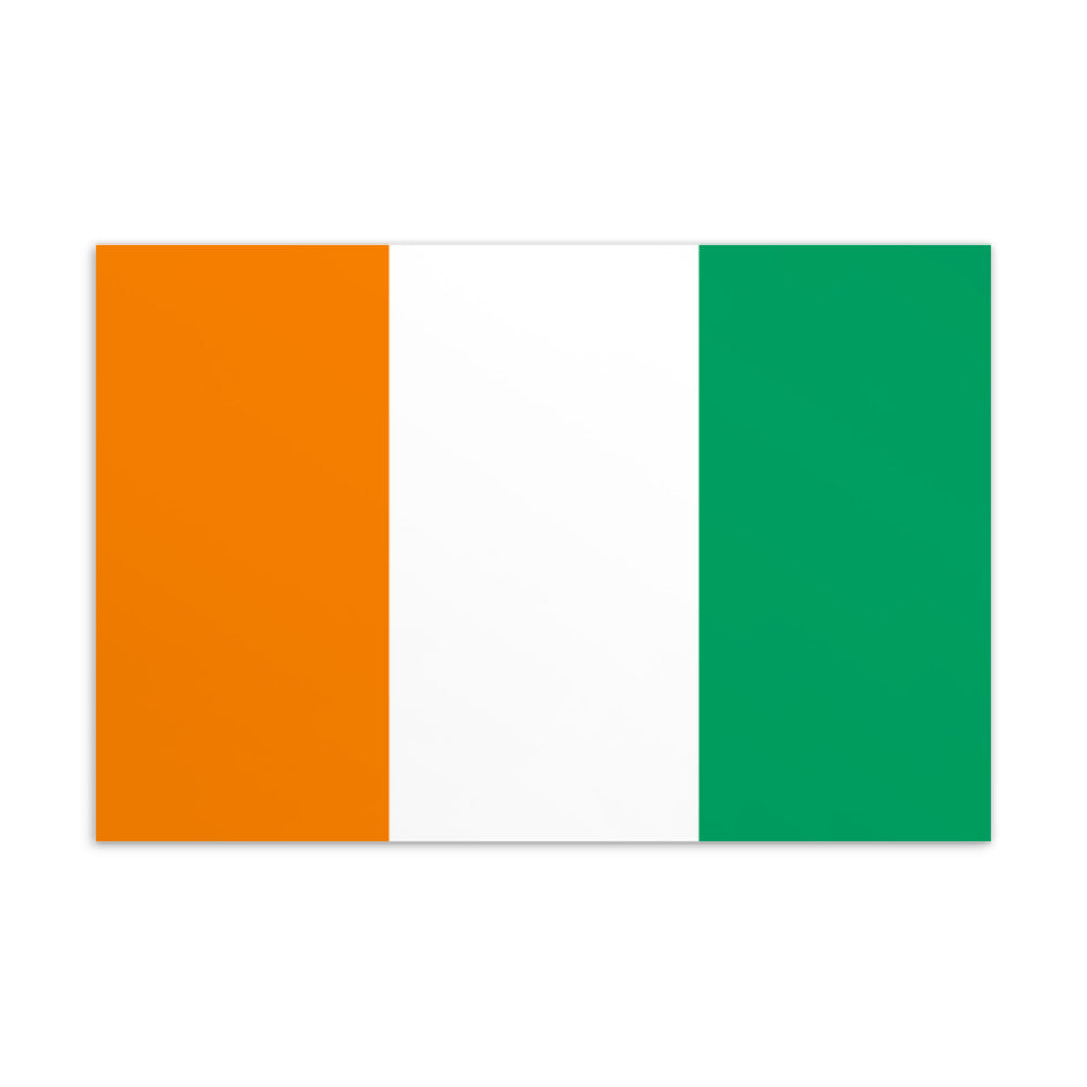 National Flag Postcards - Collection 1 Côte d'Ivoire postcard
