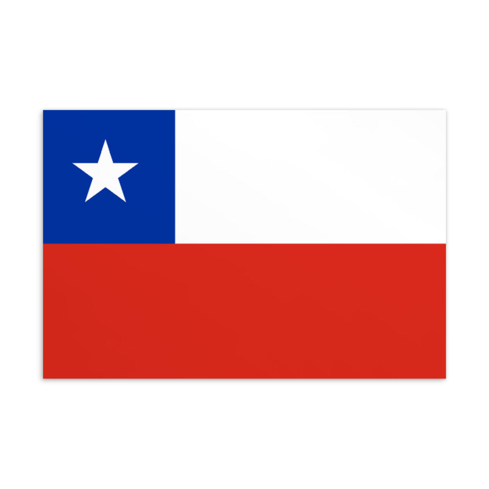 National Flag Postcards - Collection 1 Chile postcard