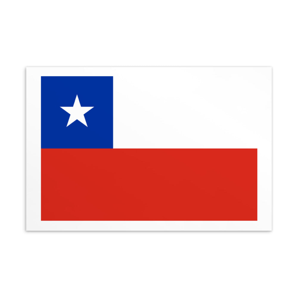 National Flag Postcards - Collection 1 Chile postcard
