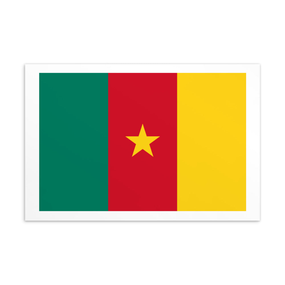 National Flag Postcards - Collection 1 Cameroon postcard