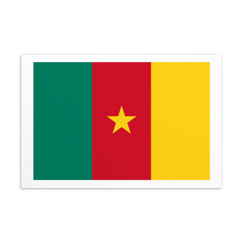 National Flag Postcards - Collection 1 Cameroon / 4×6