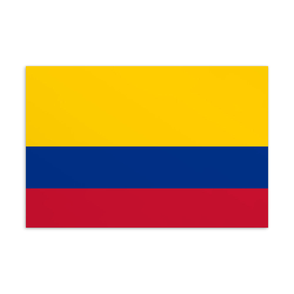 National Flag Postcards - Collection 1 Colombia postcard