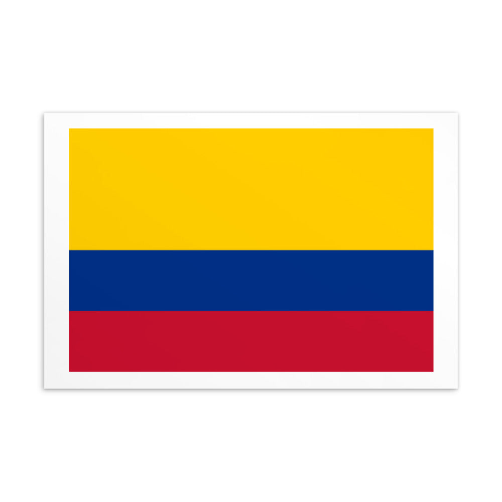 National Flag Postcards - Collection 1 Colombia postcard