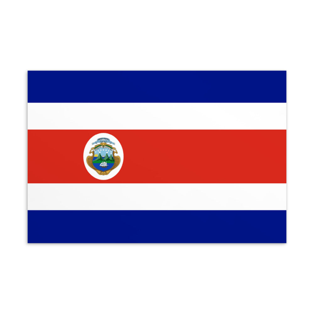 National Flag Postcards - Collection 1 Costa Rica postcard