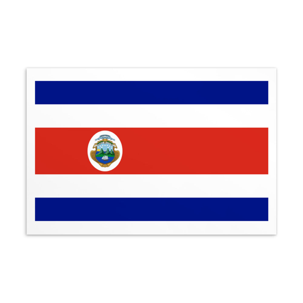 National Flag Postcards - Collection 1 Costa Rica postcard