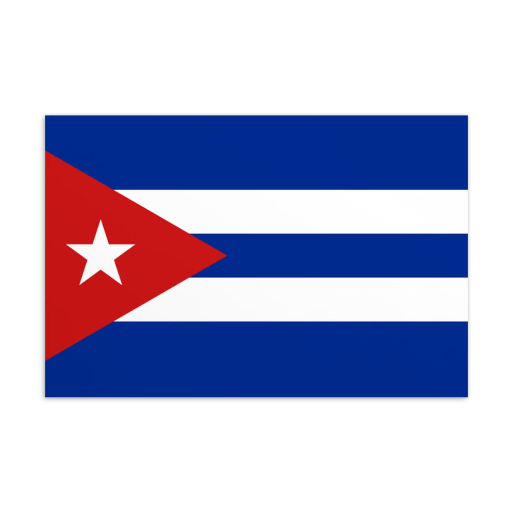 National Flag Postcards - Collection 1 Cuba postcard