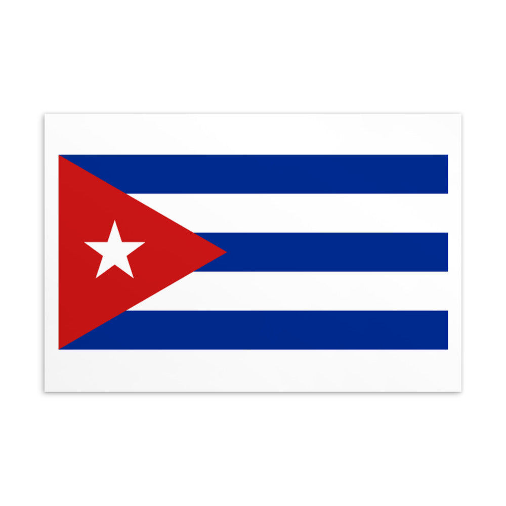 National Flag Postcards - Collection 1 Cuba postcard