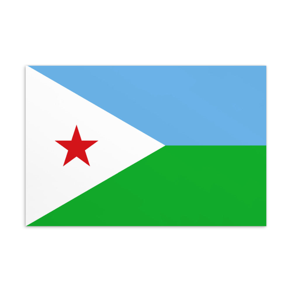 National Flag Postcards - Collection 1 Djibouti postcard