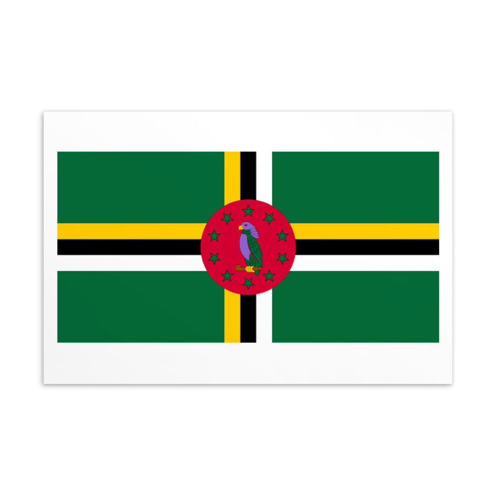National Flag Postcards - Collection 1 Dominica postcard