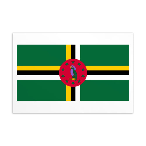 National Flag Postcards - Collection 1 Dominica / 4×6