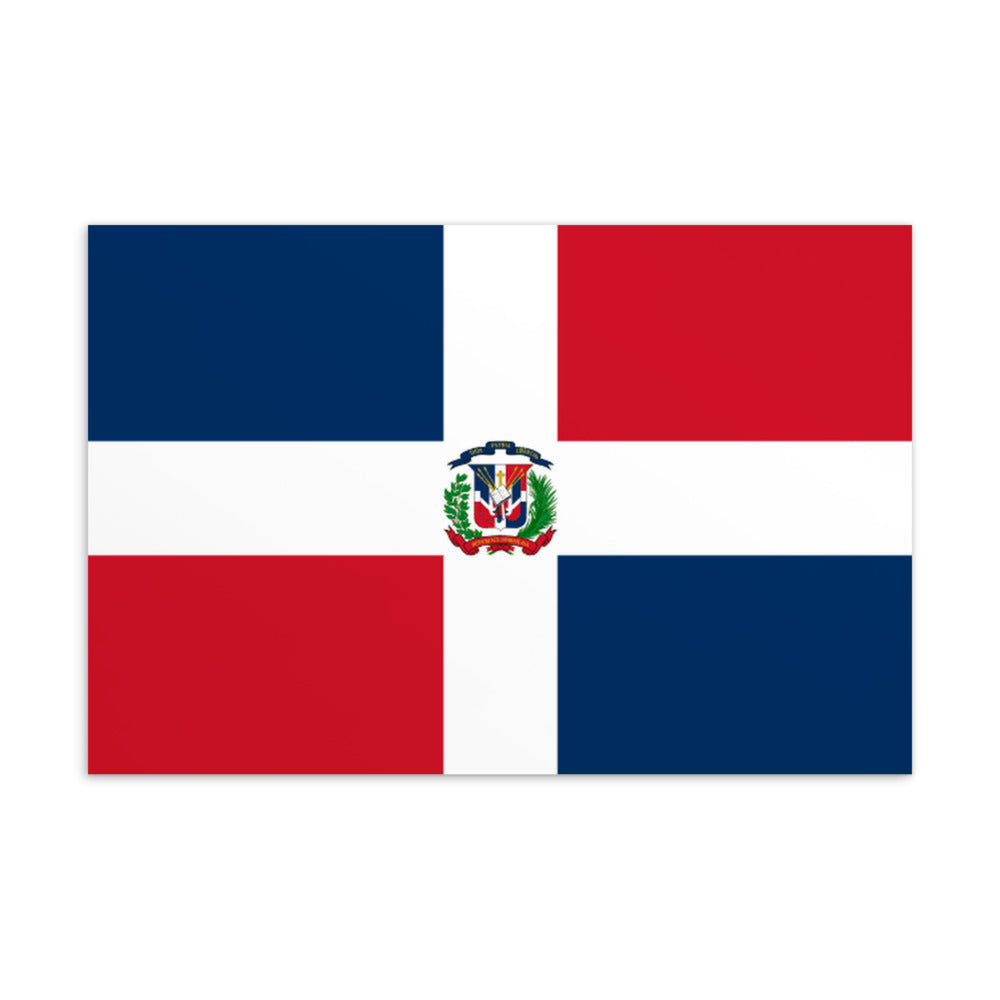 National Flag Postcards - Collection 1 Dominican Republic postcard