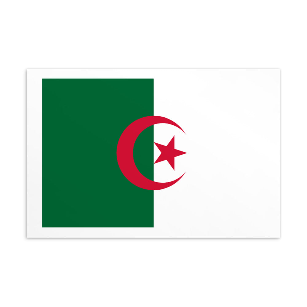 National Flag Postcards - Collection 1 Algeria postcard