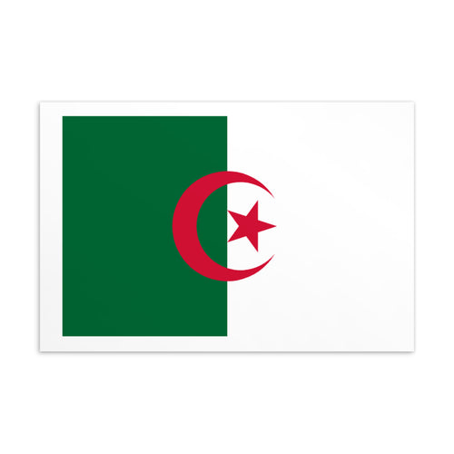 National Flag Postcards - Collection 1 Algeria / 4×6