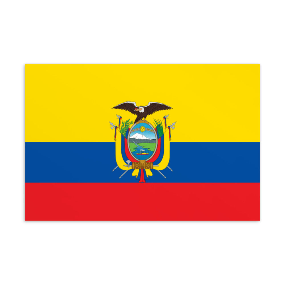 National Flag Postcards - Collection 1 Ecuador postcard