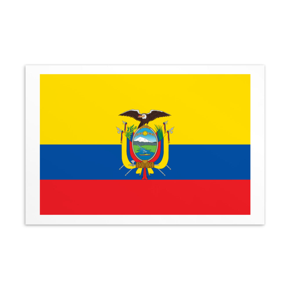 National Flag Postcards - Collection 1 Ecuador postcard