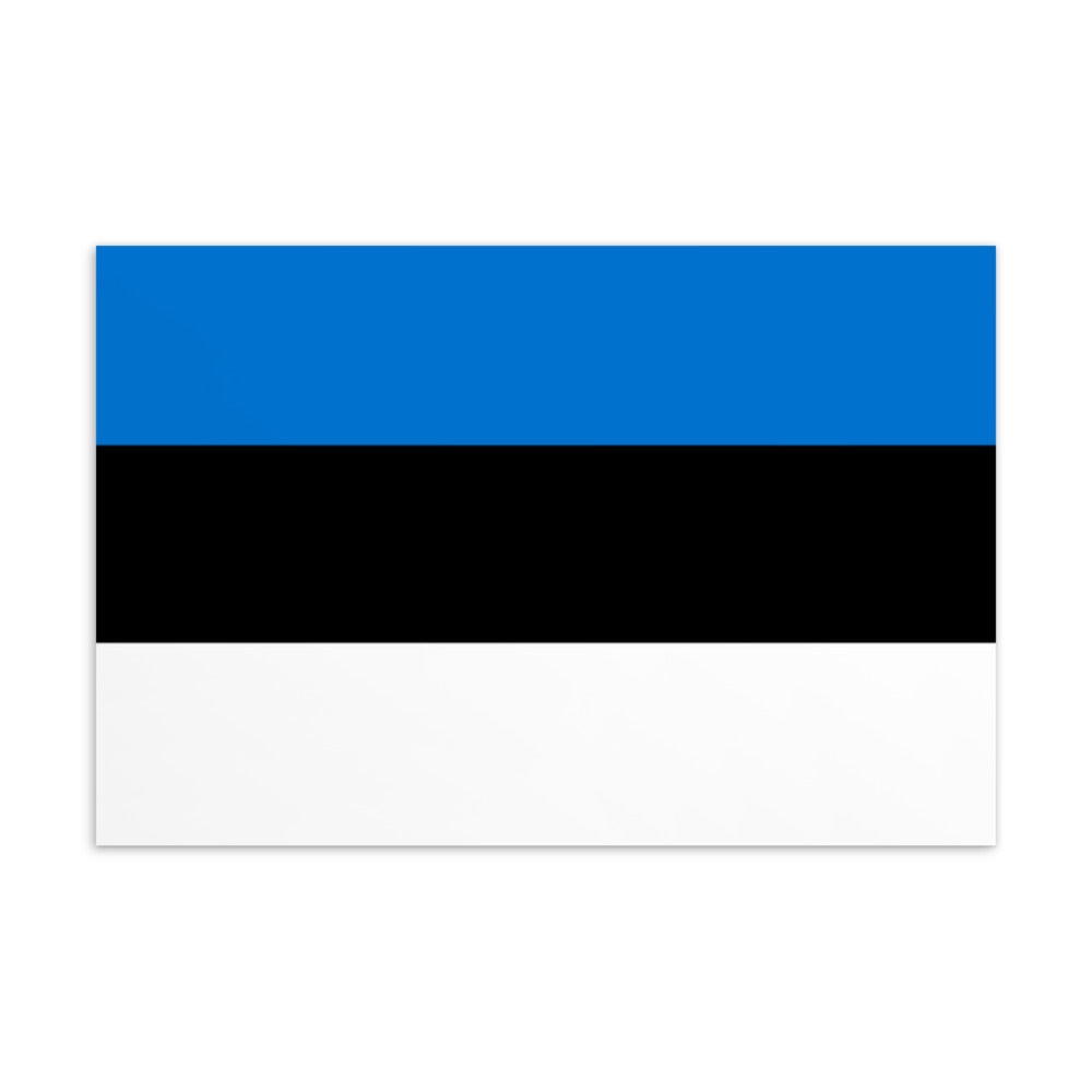 National Flag Postcards - Collection 1 Estonia postcard