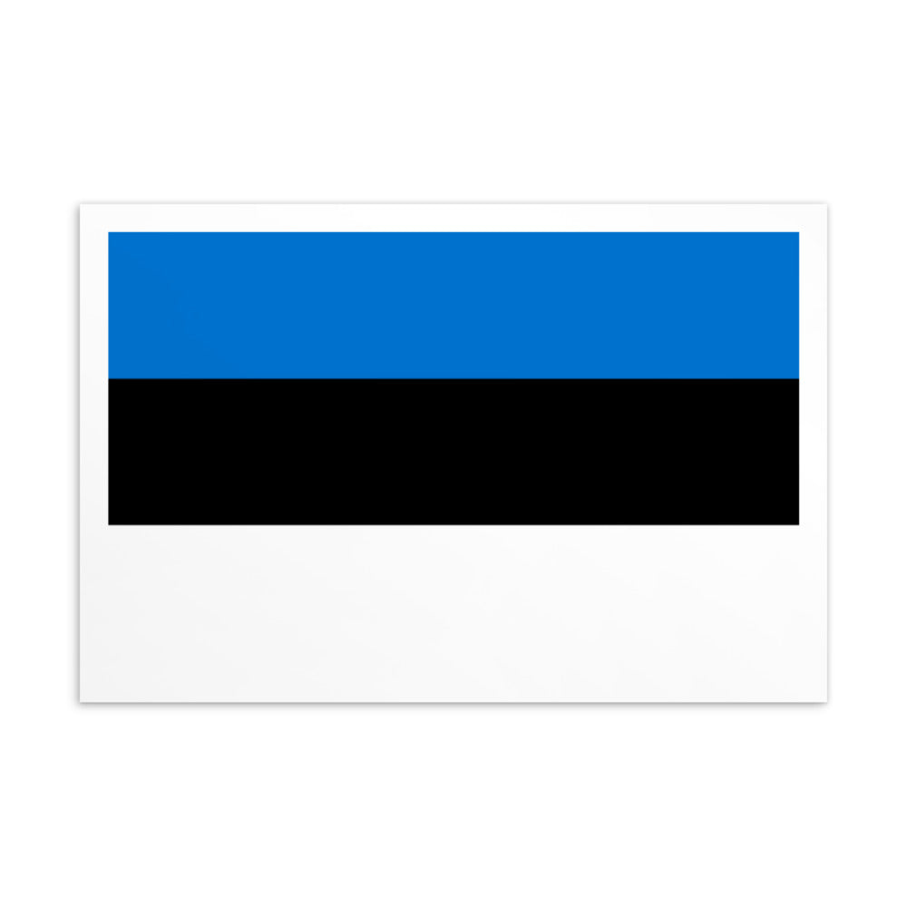National Flag Postcards - Collection 1 Estonia postcard