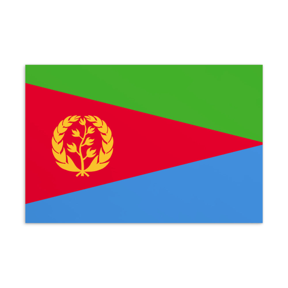 National Flag Postcards - Collection 1 Eritrea postcard