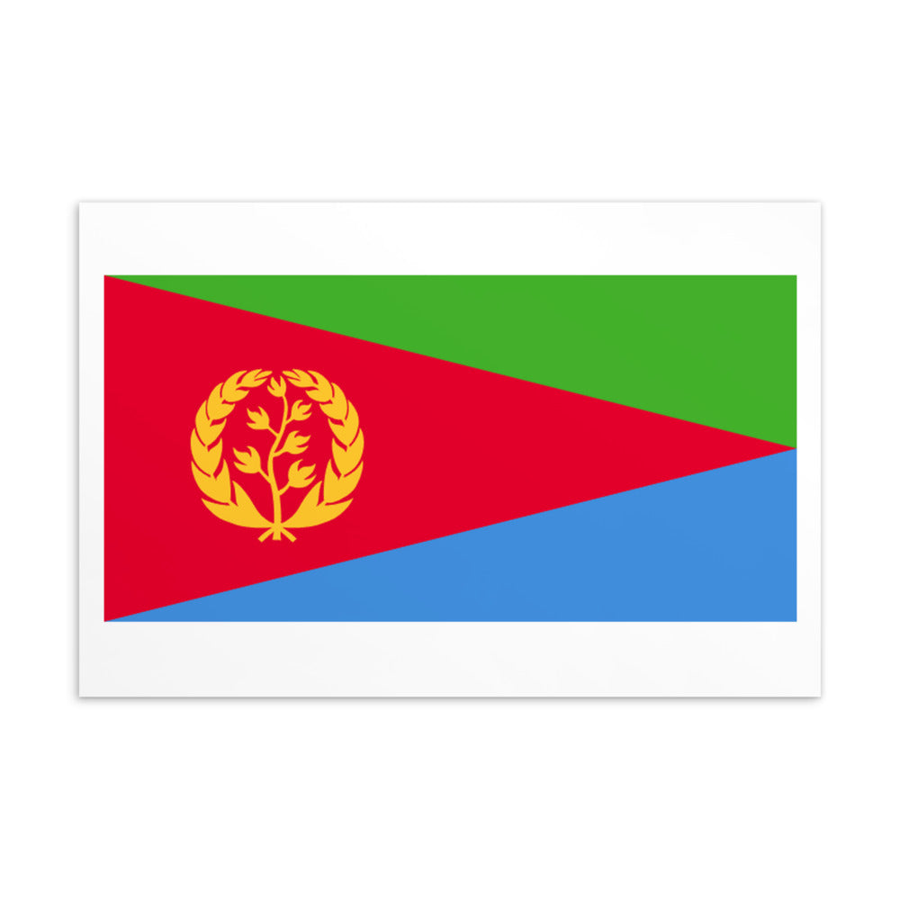 National Flag Postcards - Collection 1 Eritrea postcard