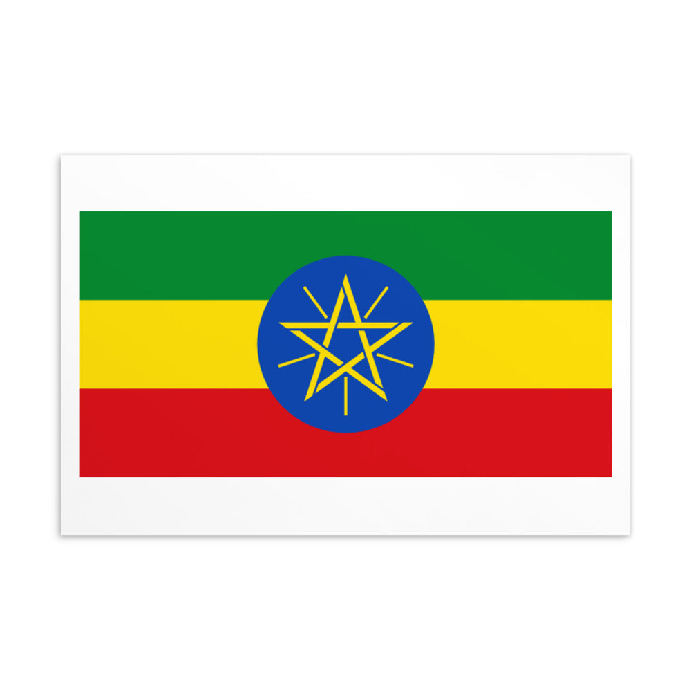 National Flag Postcards - Collection 1 Ethiopia postcard