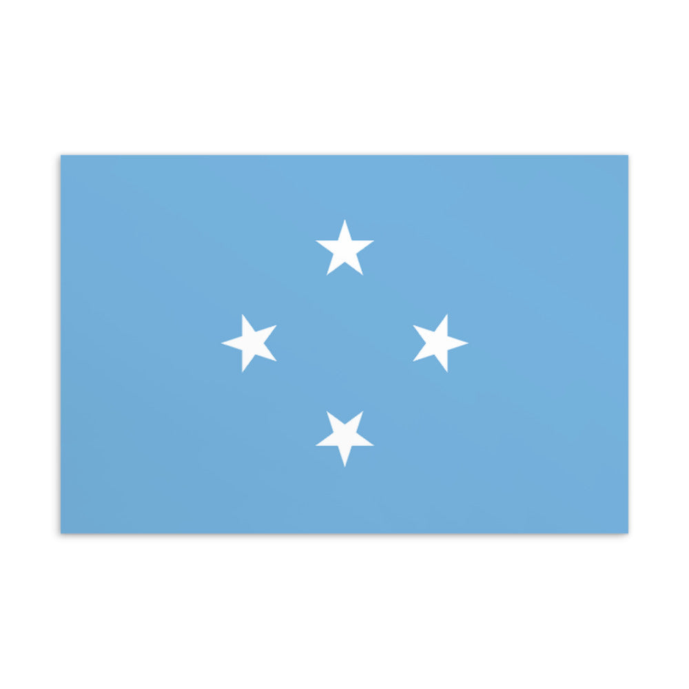 National Flag Postcards - Collection 1 Micronesia postcard