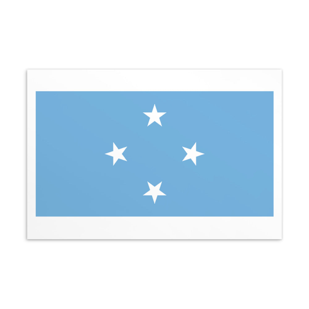 National Flag Postcards - Collection 1 Micronesia postcard