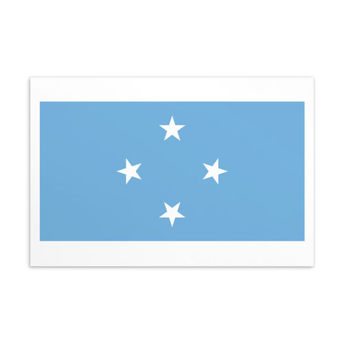 National Flag Postcards - Collection 1 Micronesia / 4×6