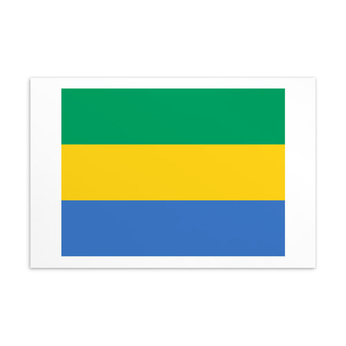 National Flag Postcards - Collection 1 Gabon / 4×6